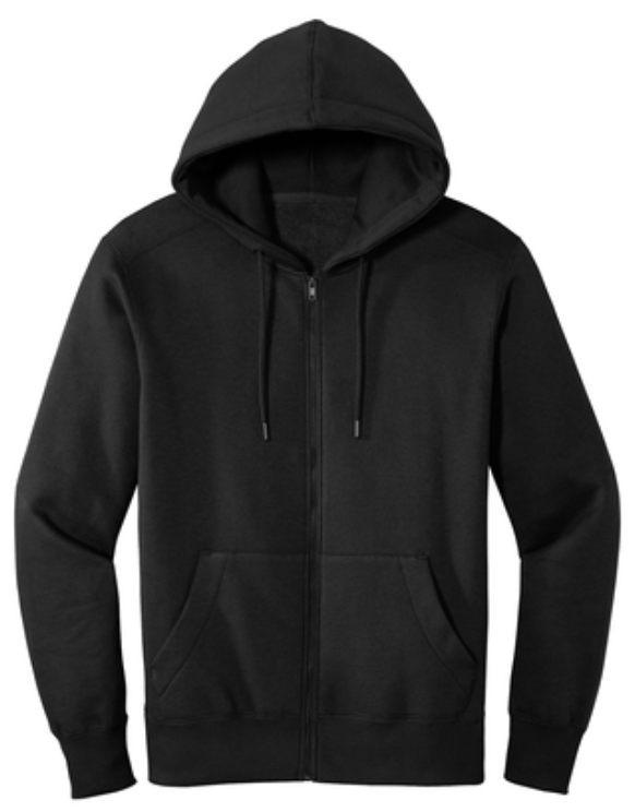 District DT1103 - Perfect Weight® Fleece Full-Zip Hoodie
